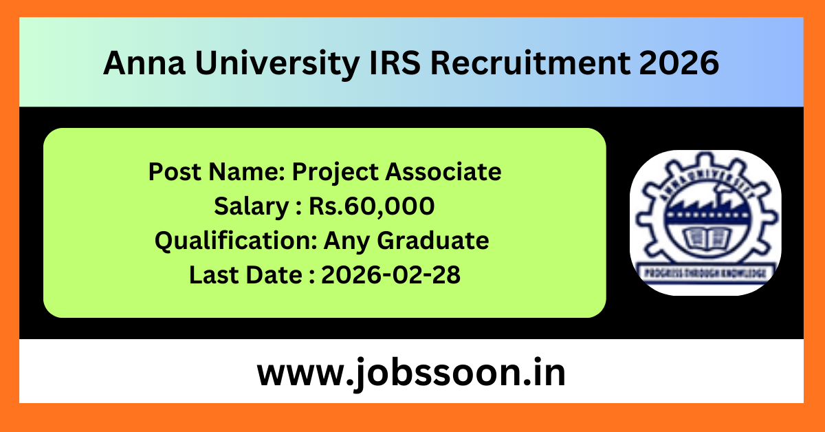 Anna University Recruitment 2026