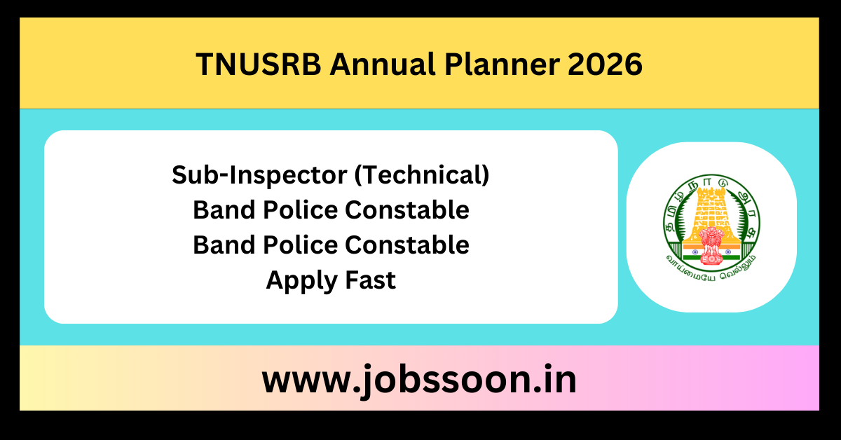 TNUSRB Annual Planner 2026