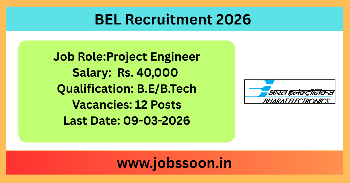 BEL Recruitment 2026 for Project Engineer-I posts in Kerala