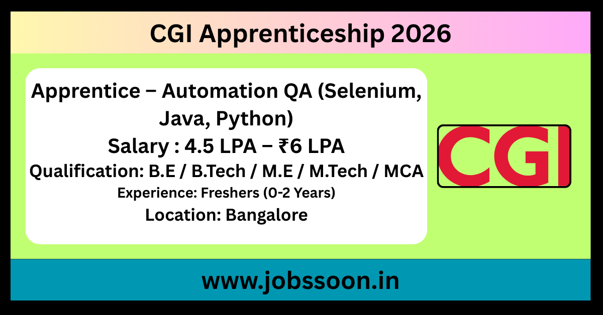 CGI Apprenticeship 2026