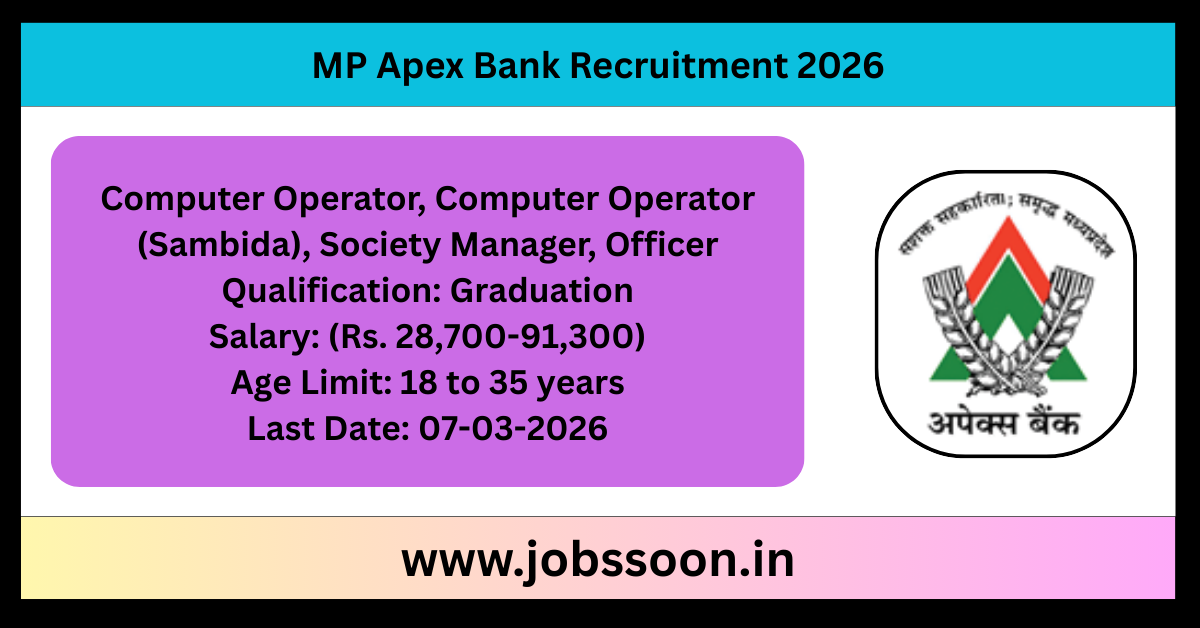 MP Apex Bank Recruitment 2026