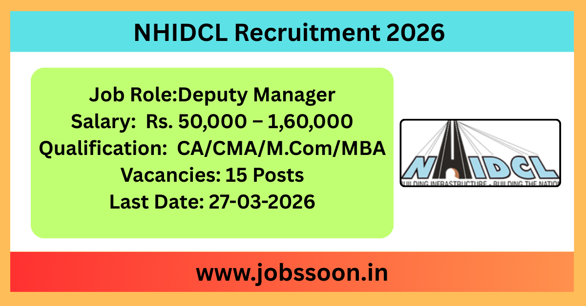 NHIDCL Recruitment 2026