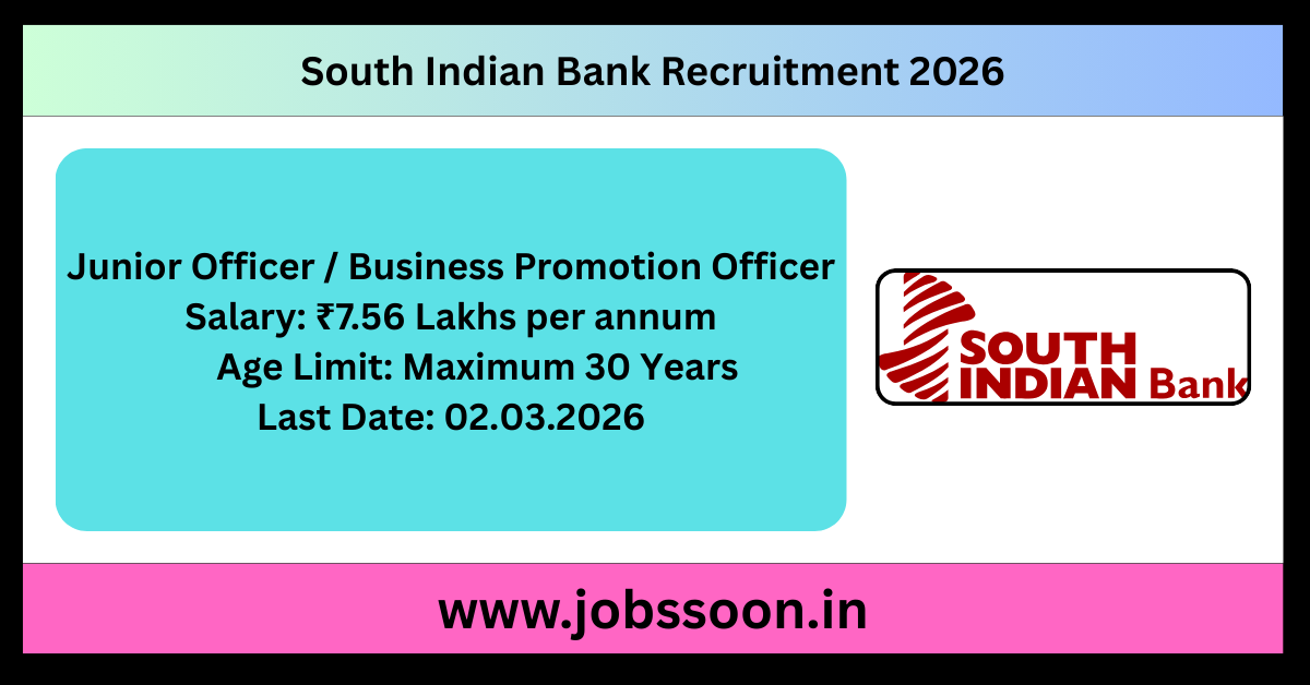 South Indian Bank Recruitment 2026