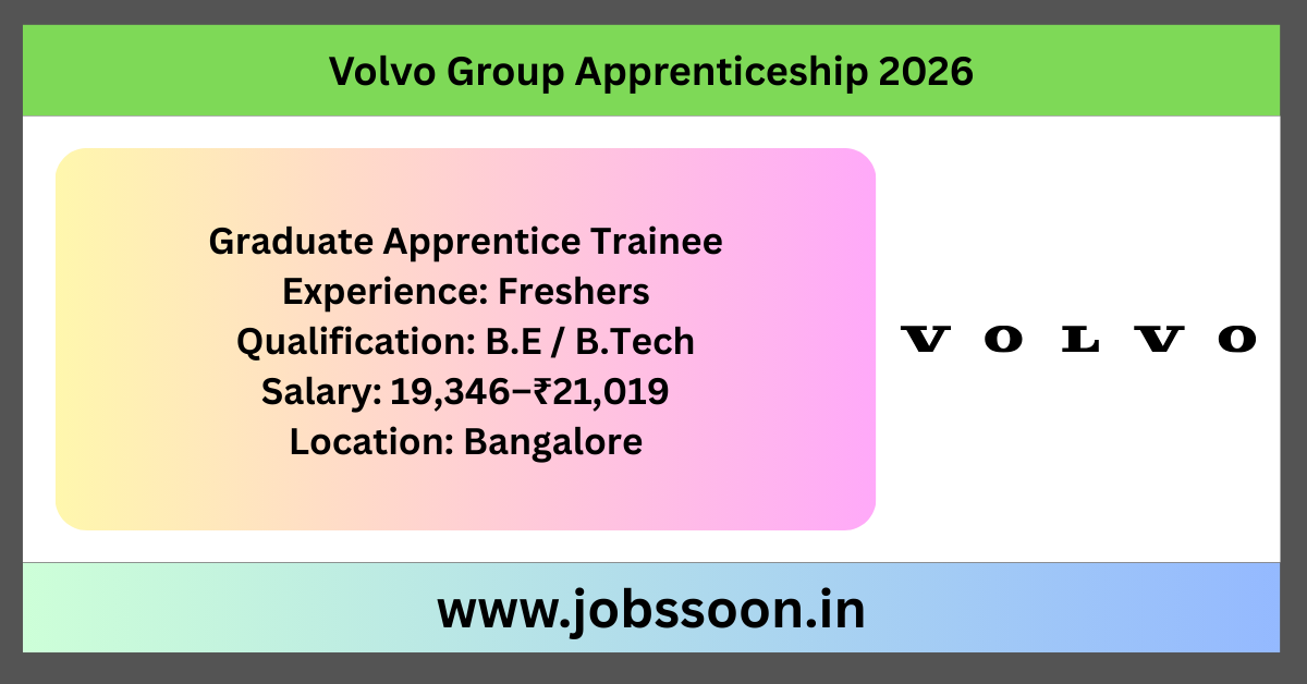 Volvo Group Apprenticeship 2026.