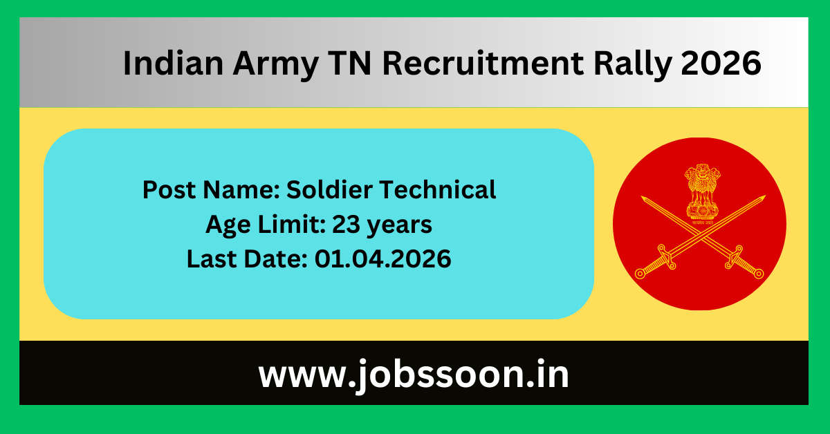 Indian Army TN Recruitment Rally 2026.