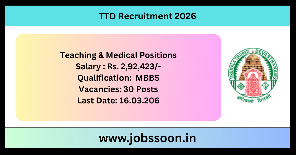 TTD Recruitment 2026