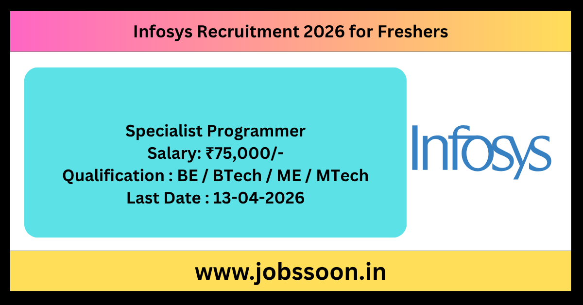 Infosys Recruitment 2026 for freshers.