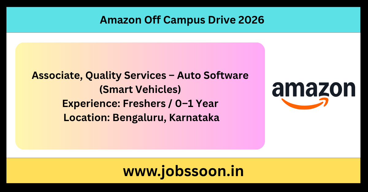 Amazon Off Campus Drive 2026.