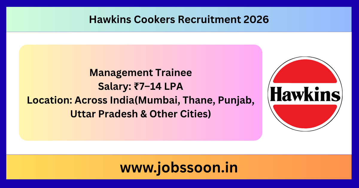 Hawkins Cookers Recruitment 2026.