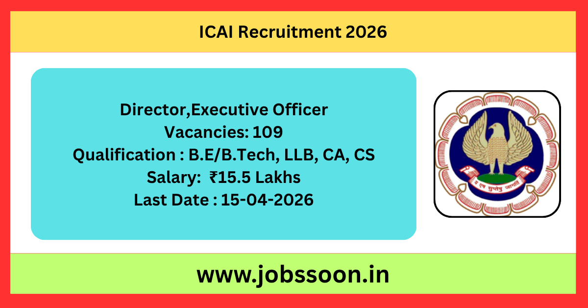 ICAI Recruitment 2026