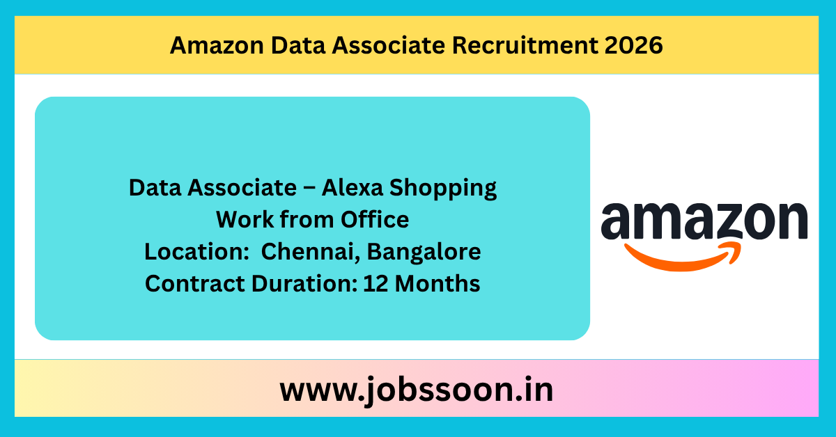 Amazon Data Associate Recruitment 2026.