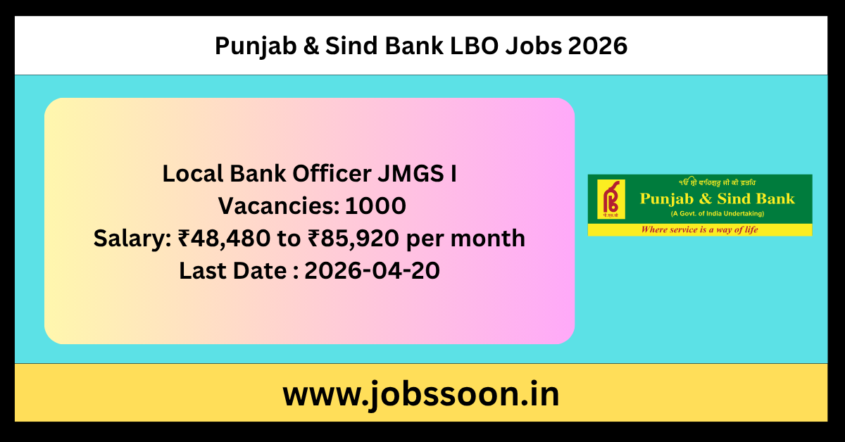 Punjab & Sind Bank LBO Jobs 2026