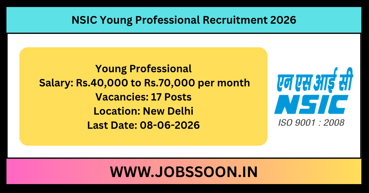 NSIC Young Professional Recruitment 2026.