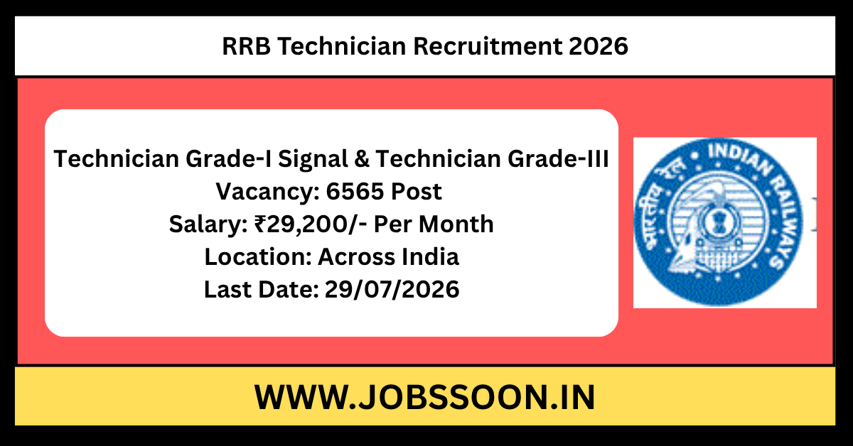 RRB Technician Recruitment 2026