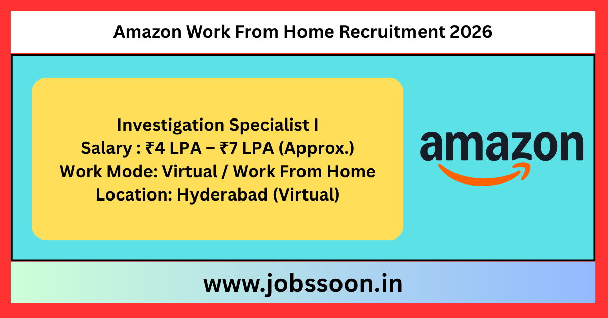 Amazon Work From Home Recruitment 2026