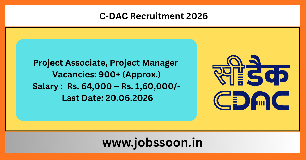 C-DAC Recruitment 2026