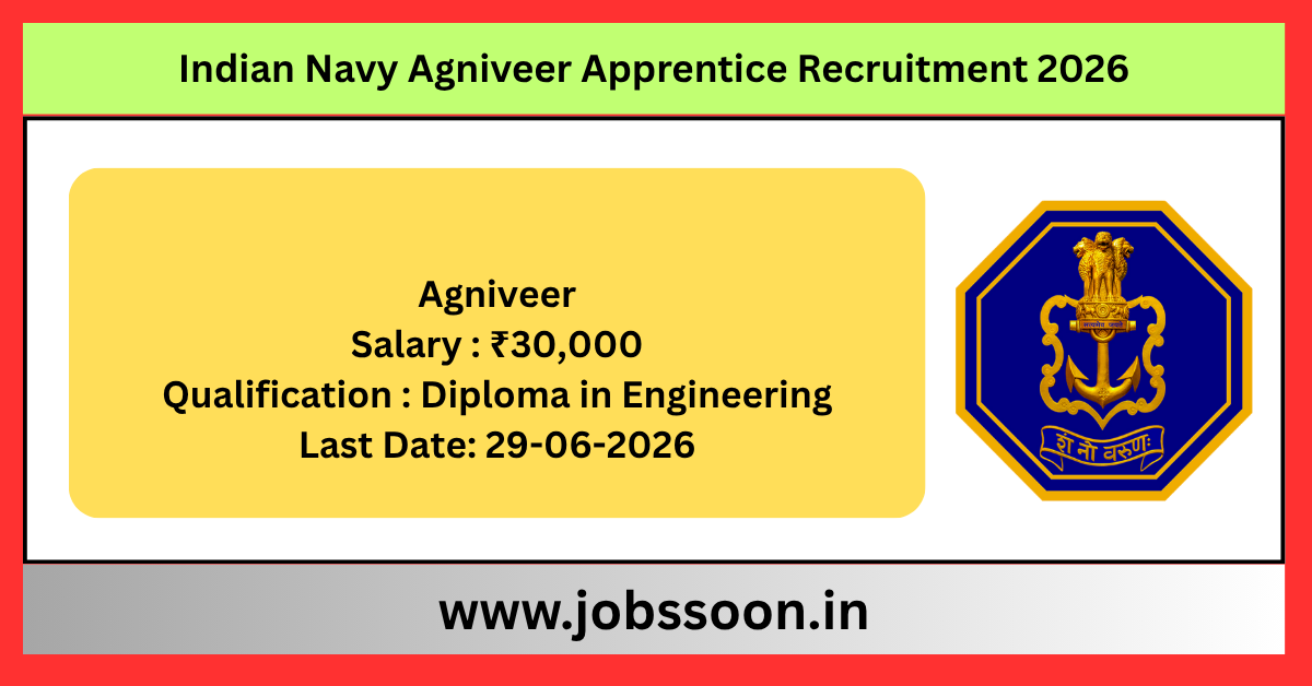 Indian Navy Agniveer Apprentice Recruitment 2026