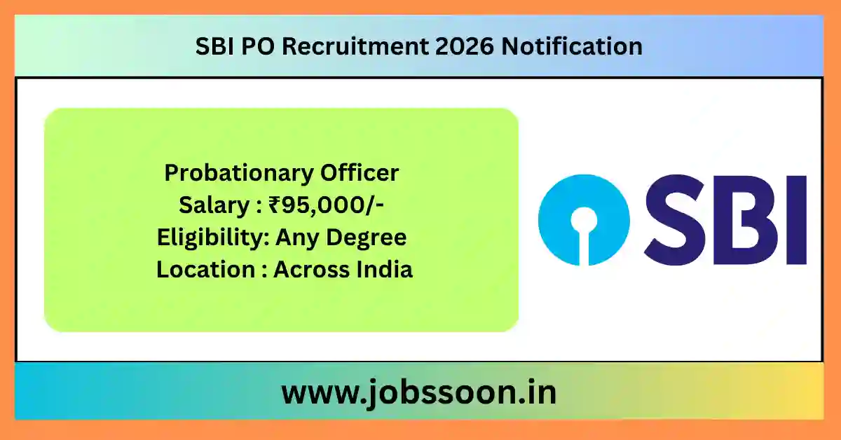 SBI PO Recruitment 2026 Notification.
