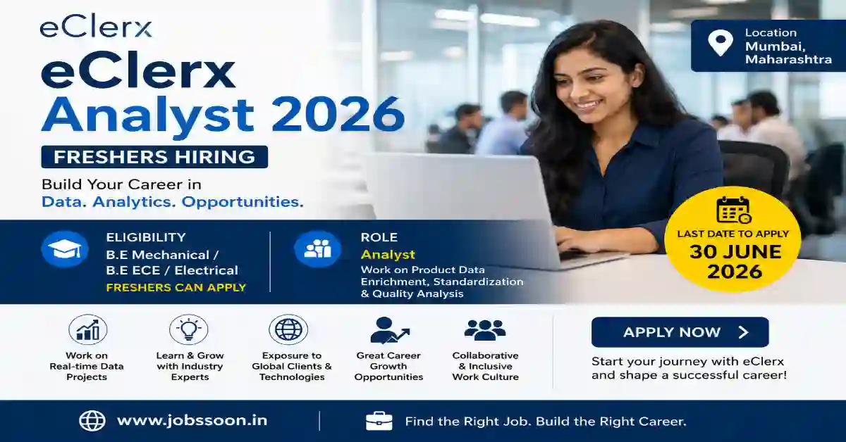 eClerx Analyst 2026 Recruitment in Mumbai